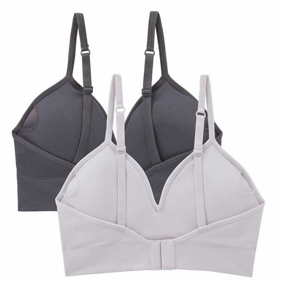 NWT DKNY Women's Seamless All Day Two Pack Adjustable Bra Size Large $50 JJJ13 - Picture 3 of 7
